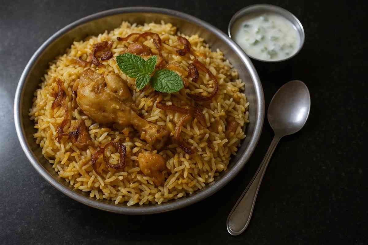 chicken biriyani recipe in kannada for my family members of 4
