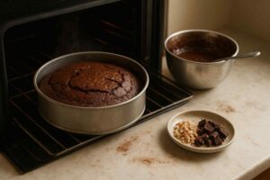 Fudge Chocolate Cake (ಫಡ್ಜ್ ಚಾಕೋಲೇಟ್ ಕೇಕ್) baking